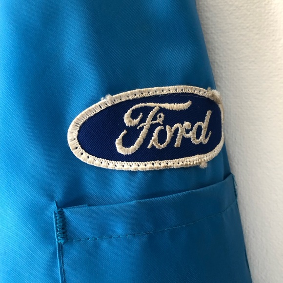 Vintage 70s Ford Mustang Cobra Shelby Snake Racing Jacket Performance Blue XL - Picture 5 of 17